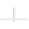 Ekena Millwork Eugene Architectural Grade PVC Gable Bracket, 60"W x 27 1/2"H x 4"D x 4"F, 11/12 Pitch GBP060X28X0404EUG00 - alternate 2
